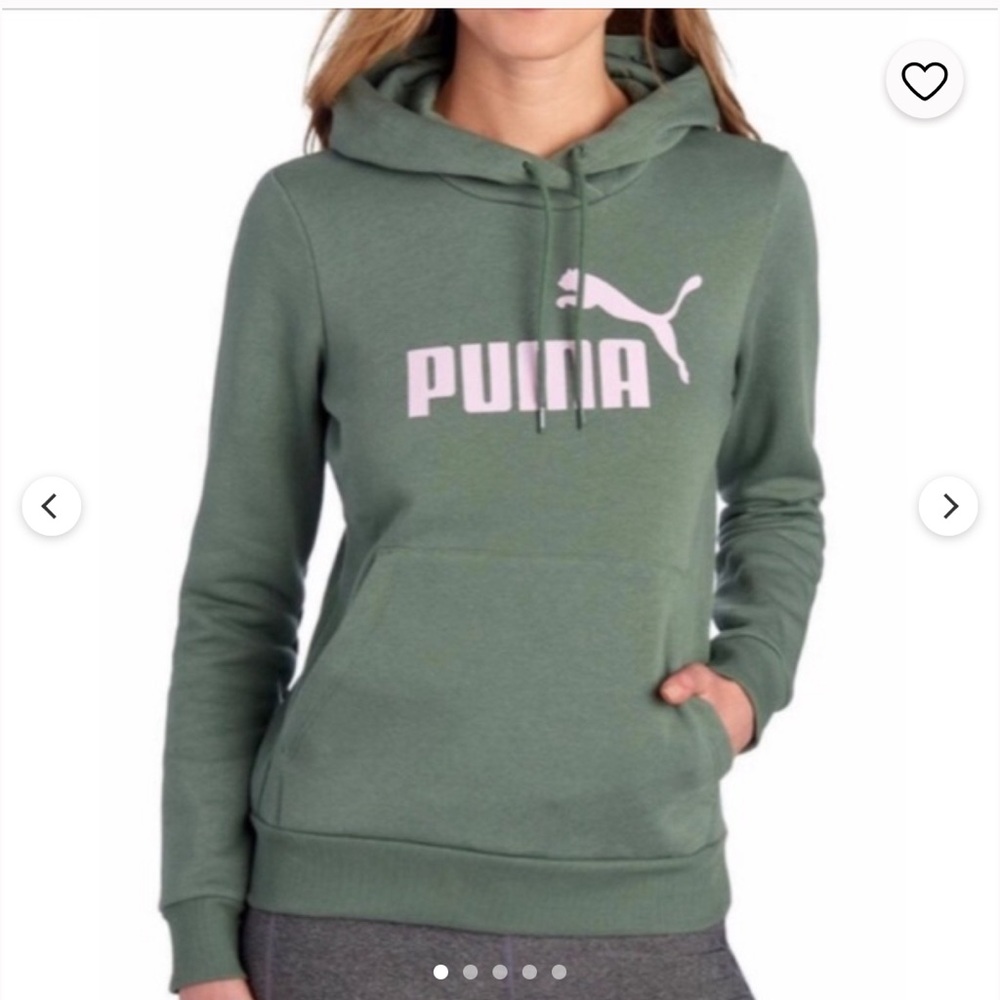 Big Girl PUMA Essentials Big Logo Fleece Hoodie Size Medium (10/12) years
